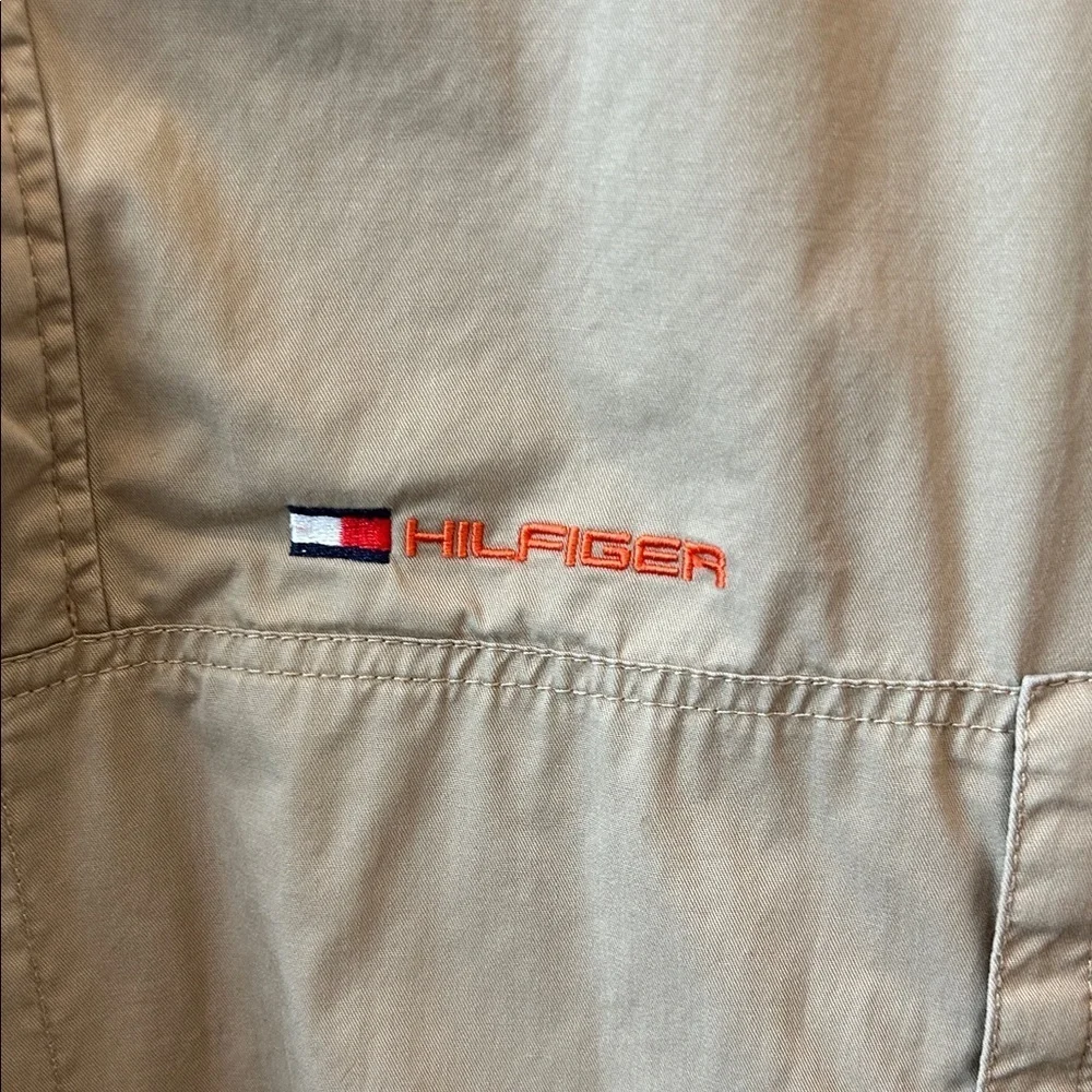 Tommy Hilfiger Vintage Khaki Jacket with Orange Lining in Hood